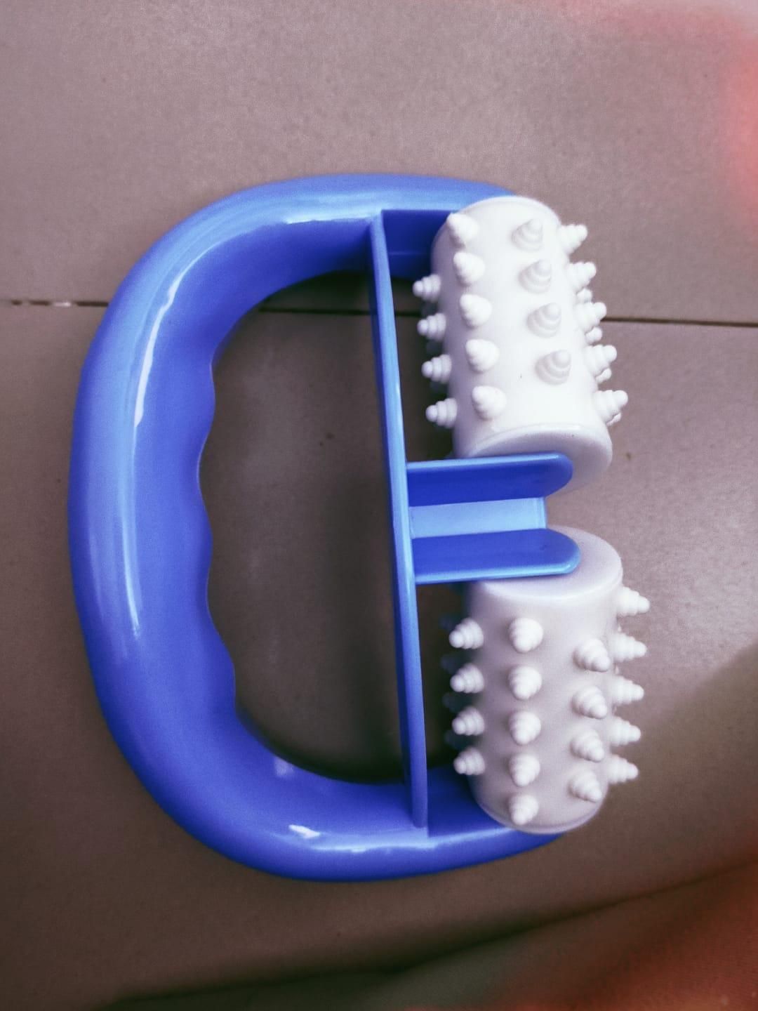 Massager Anti Cellulite Body Roller Brush – 2 Piece Set | Muscle Pain Relief, Lymphatic Massage Tool | Random Color