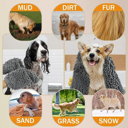 Microfiber Towel for Drying Dogs – Ultra-Soft Super Absorbent Pet Bath Towel