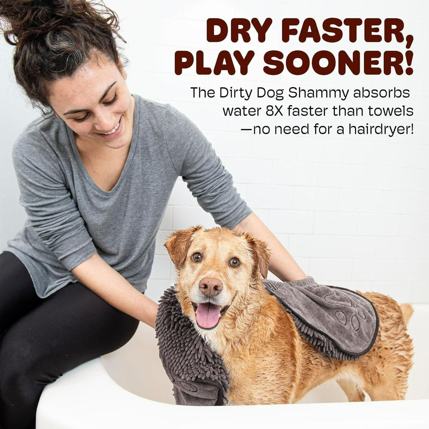 Microfiber Towel for Drying Dogs – Ultra-Soft Super Absorbent Pet Bath Towel