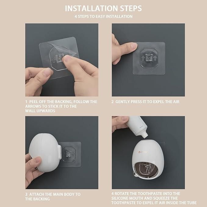 Automatic Toothpaste Dispenser – Plastic | Assorted Color