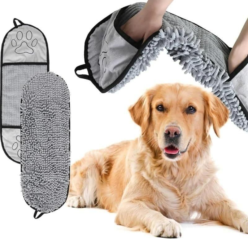 Microfiber Towel for Drying Dogs – Ultra-Soft Super Absorbent Pet Bath Towel